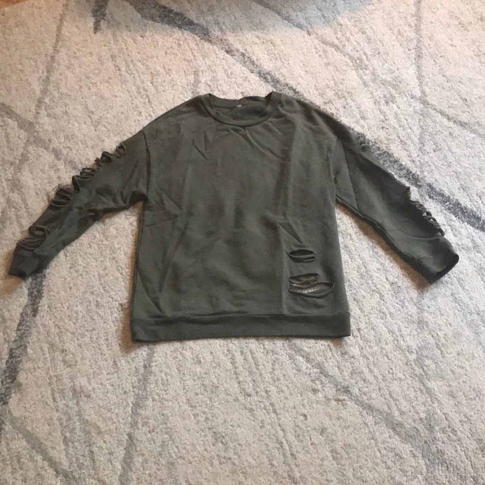 Alo distressed Sweatshirt size medium